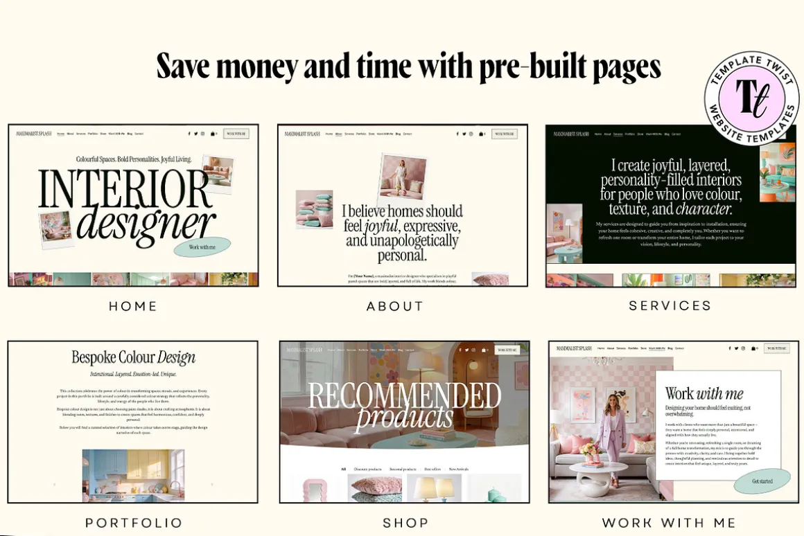 Interior Design Website Template