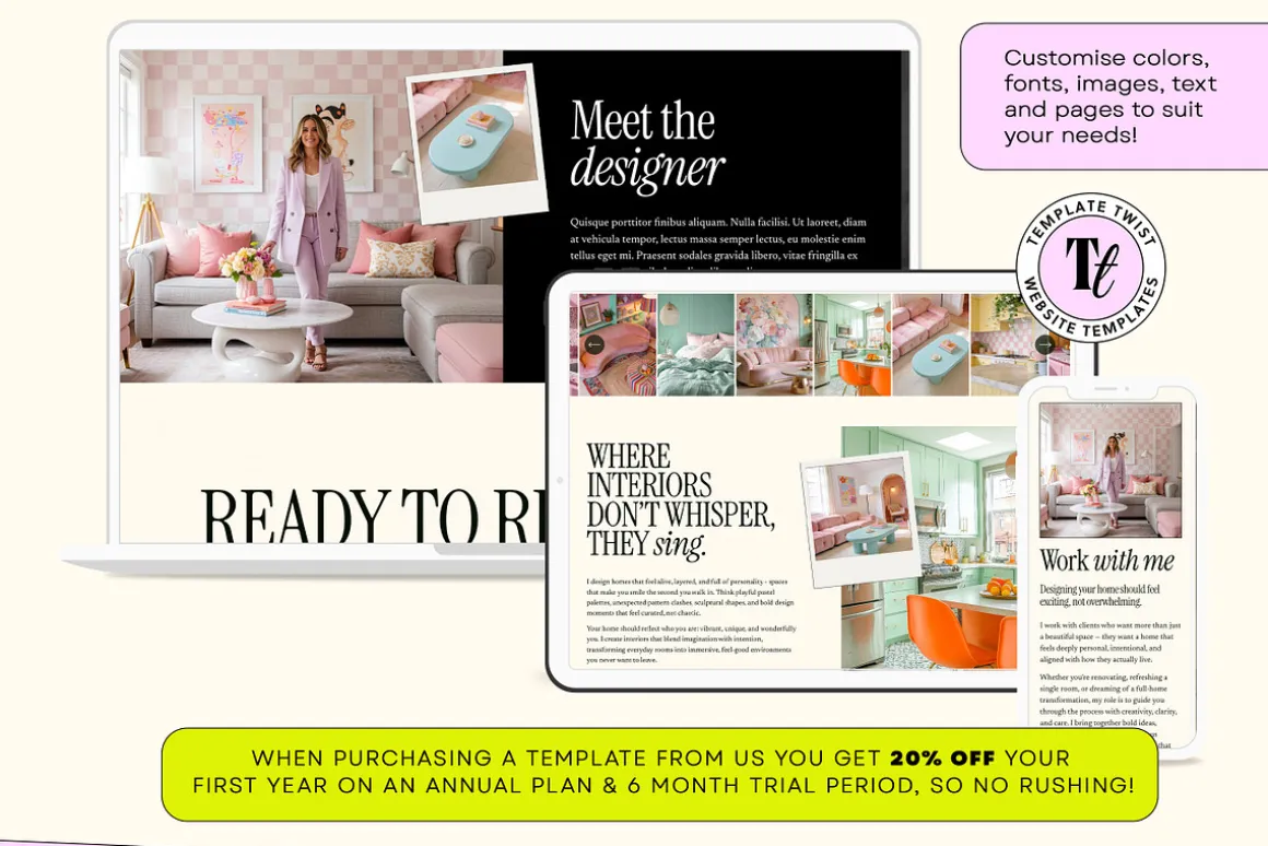 Interior Design Website Template