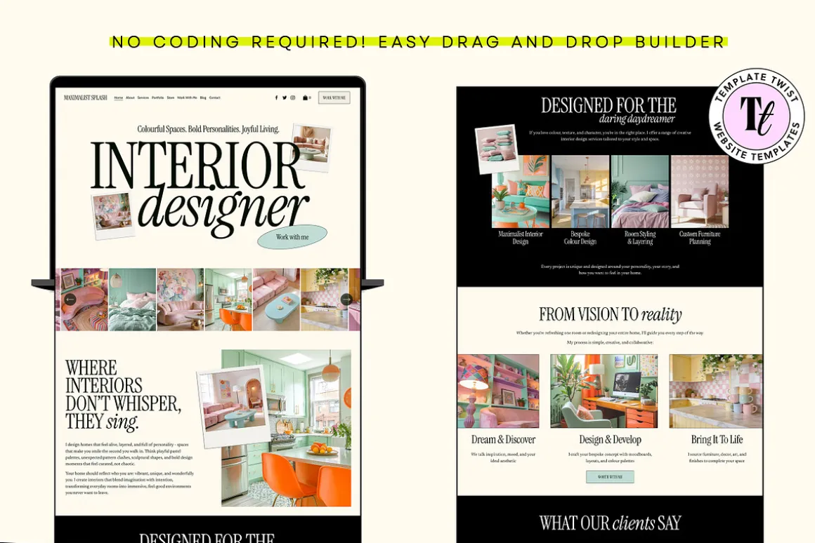 Interior Design Website Template