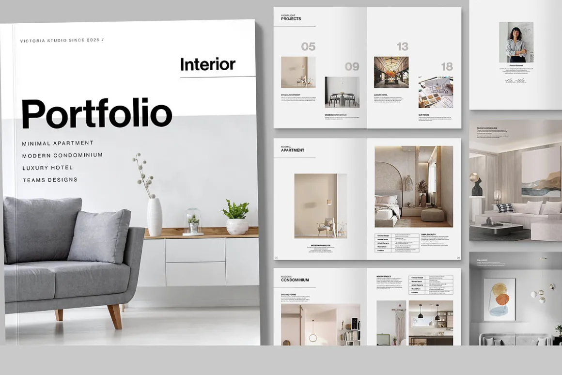 Interior Design Portfolio Template