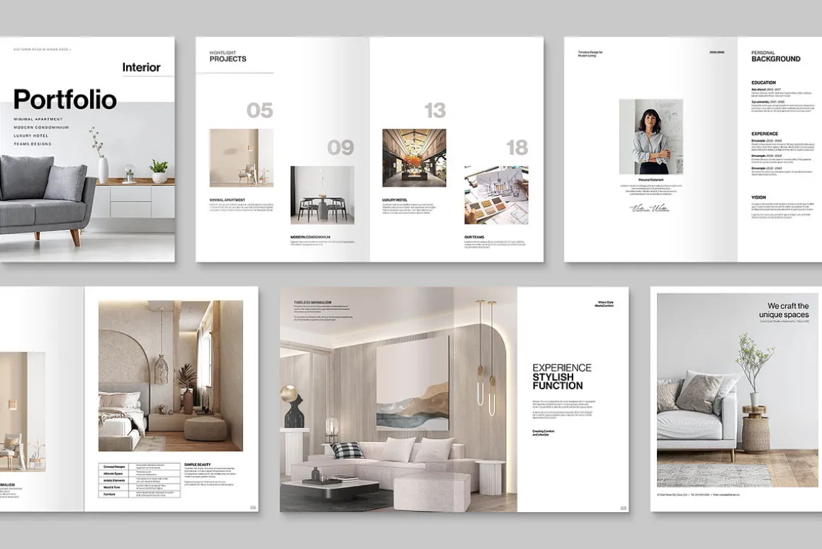 Interior Design Portfolio Template