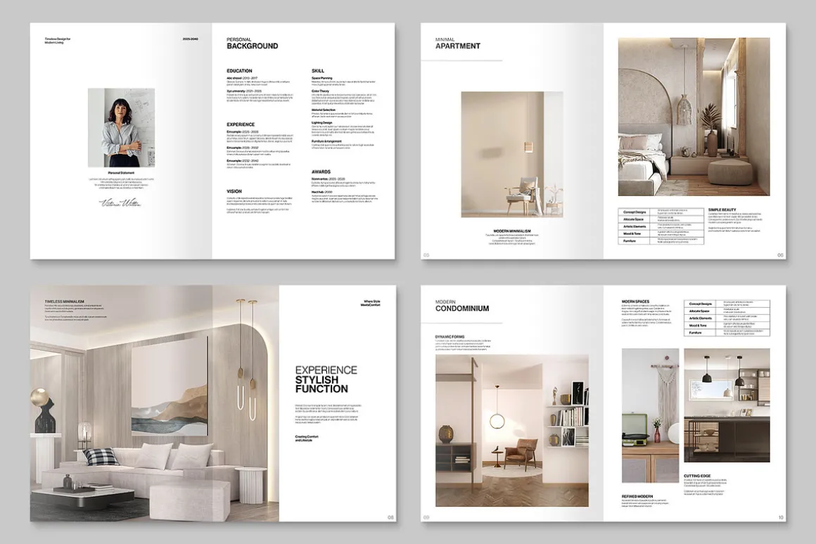 Interior Design Portfolio Template
