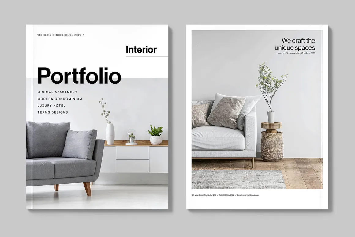 Interior Design Portfolio Template
