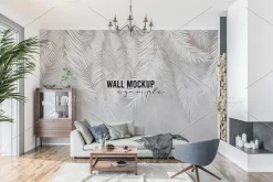 Interior wallpaper mockup