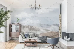 Interior wallpaper mockup