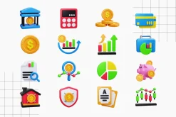 Investment 3D Icons
