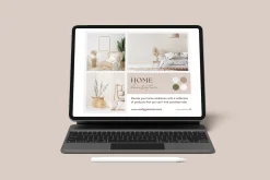 iPad Pro with Keyboard Mockup