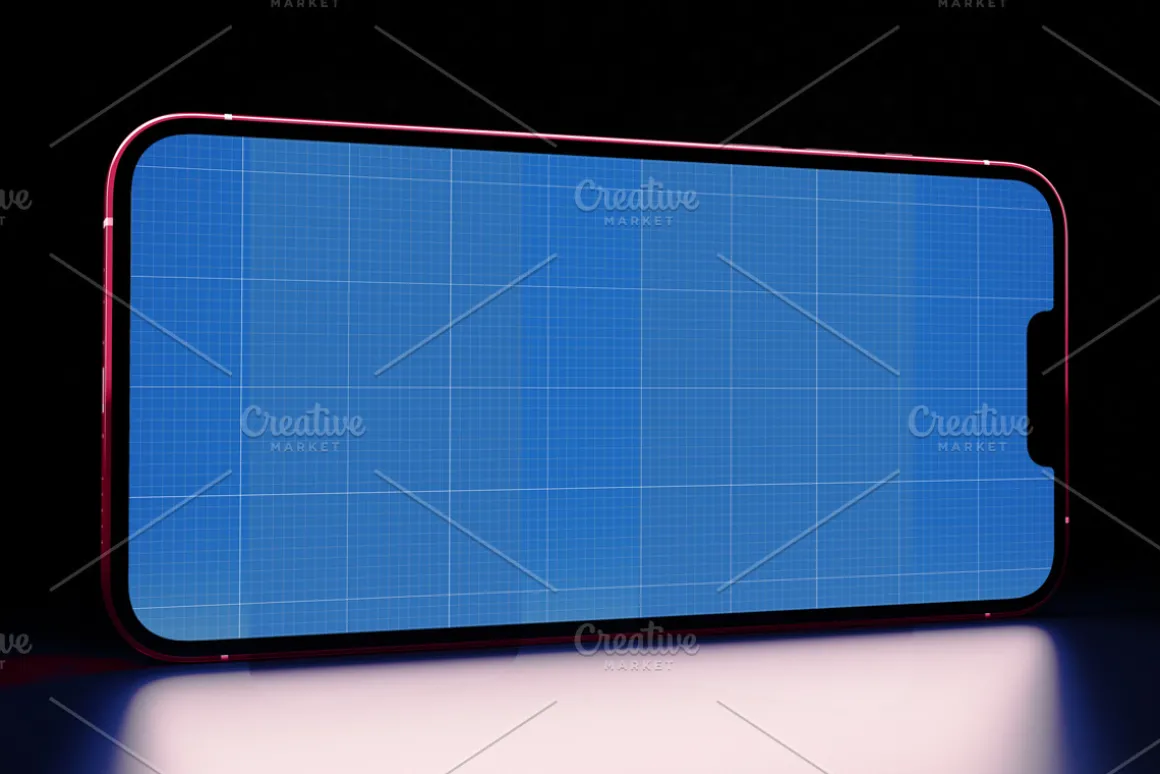 iPhone 13 In Dark Mockup