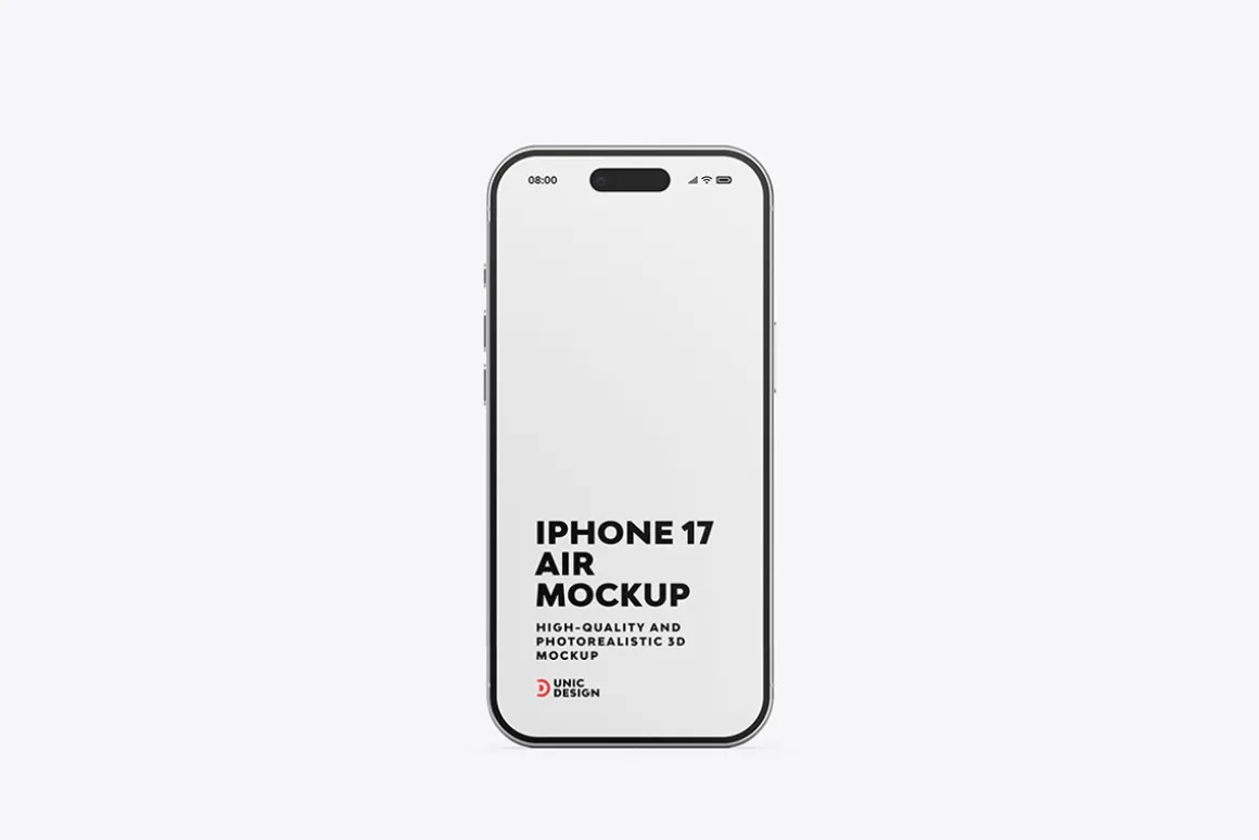 iPhone 17 Air Mockup