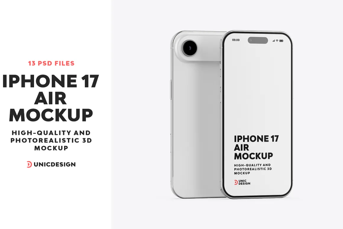 iPhone 17 Air Mockup
