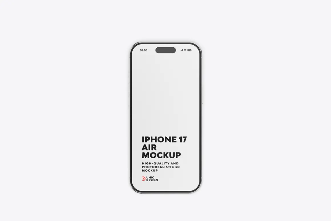 iPhone 17 Air Mockup