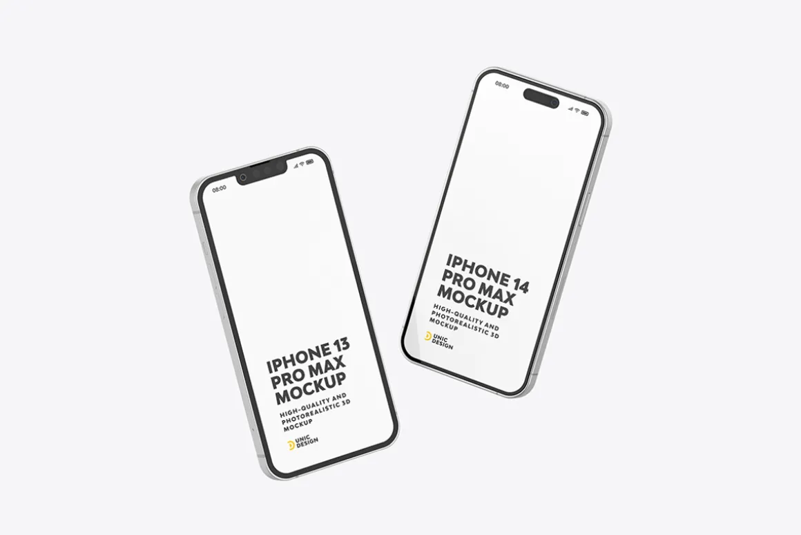iPhone 13 and iPhone 14 Mockup