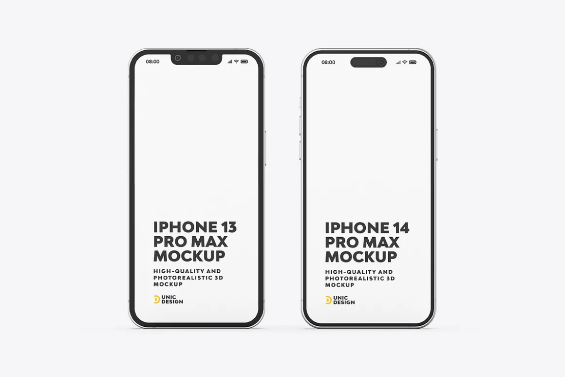 iPhone 13 and iPhone 14 Mockup