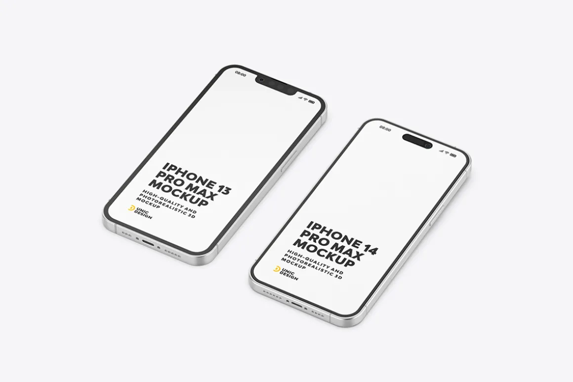 iPhone 13 and iPhone 14 Mockup