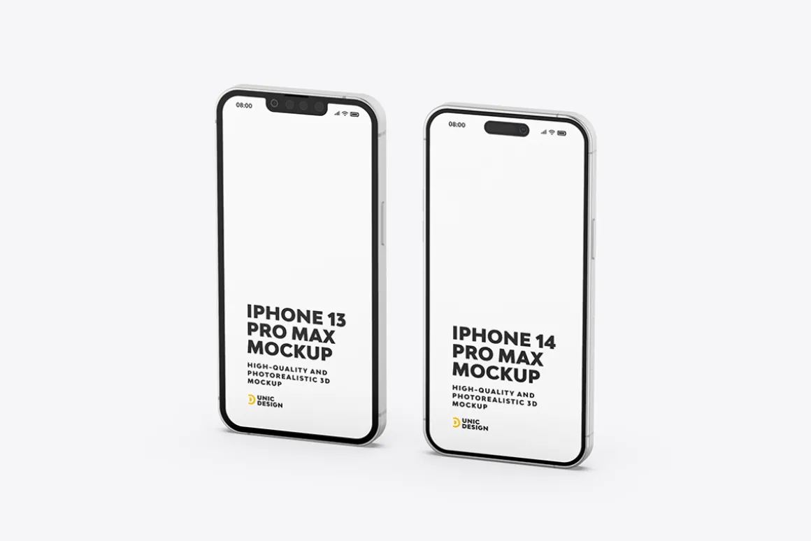 iPhone 13 and iPhone 14 Mockup