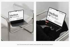 iPhone MacBook Poster Tube Mockups