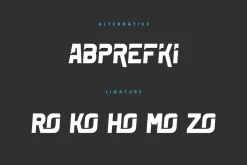 Iroganze - Thick & Sport Font