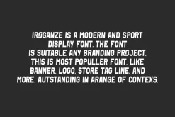 Iroganze - Thick & Sport Font