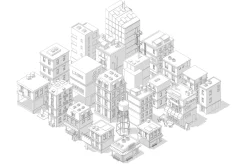 Isometric City Quarter, Vector Set