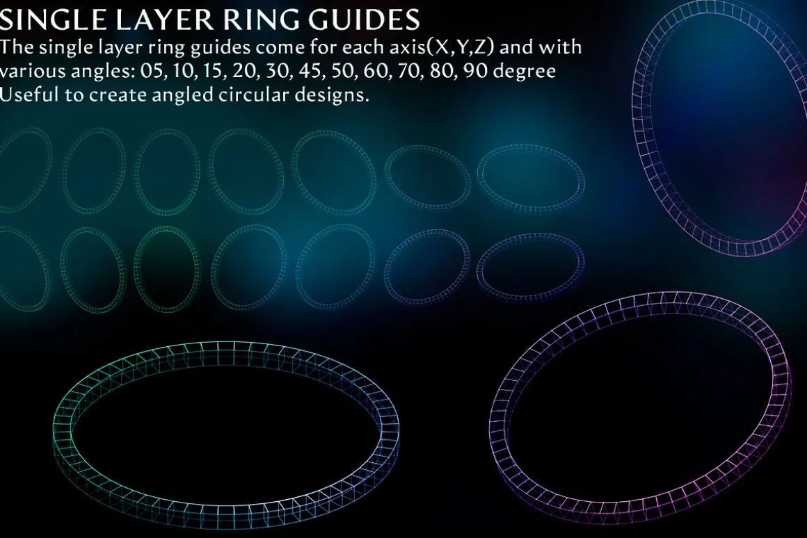 160 Isometric Guides (PNG, Brushes)