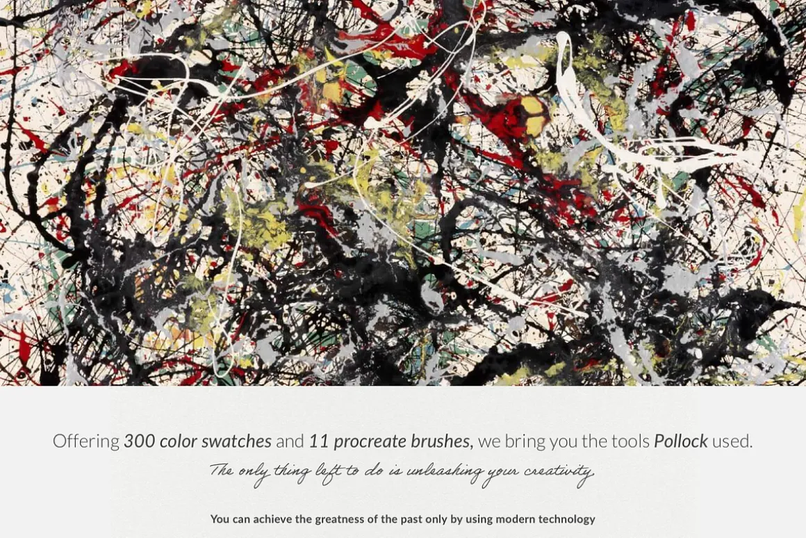 Jackson Pollock's Procreate Brushes