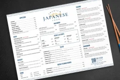 Japanese Restaurant Menu Template
