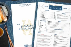 Japanese Restaurant Menu Template