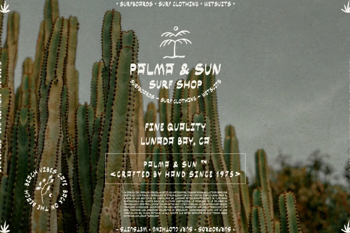 Jardin hand drawn display font