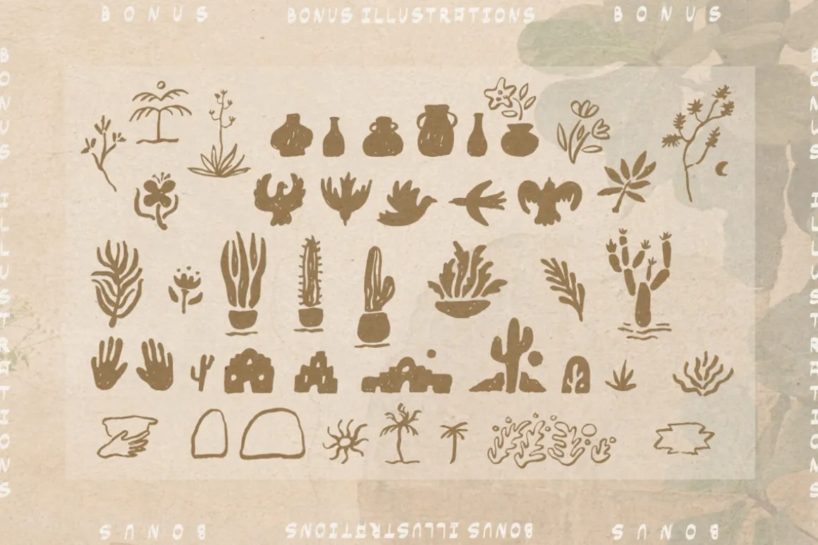 Jardin hand drawn display font