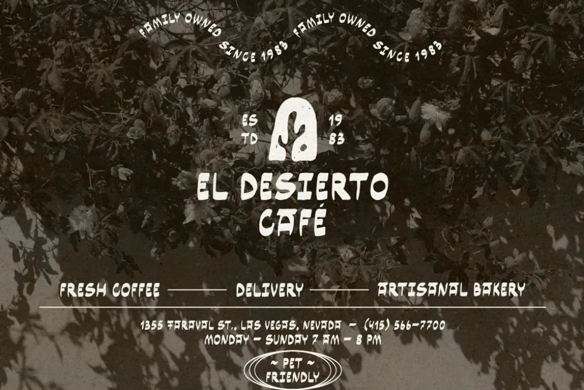 Jardin hand drawn display font