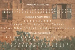 Jardin hand drawn display font