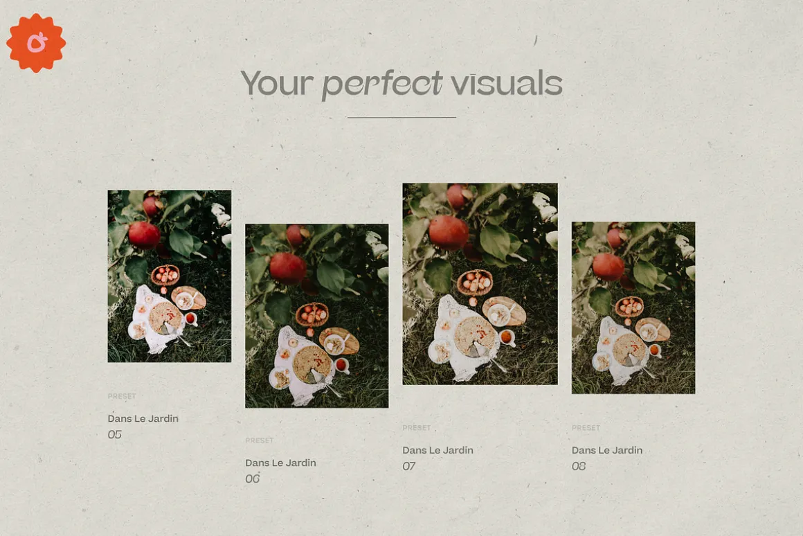 8 Jardin Lightroom Presets