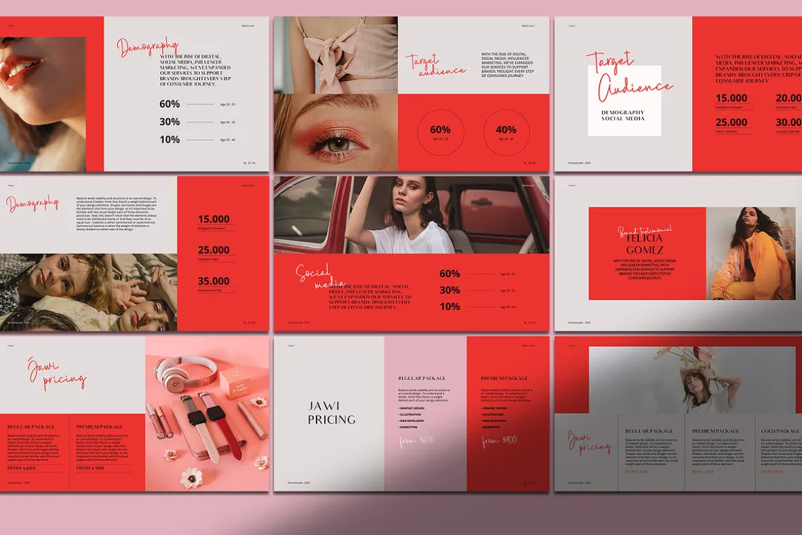 JAWI - Keynote Media Kit Templates