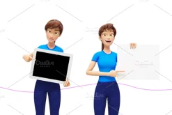 35 Jenny 3D Product Promo Mock-Ups