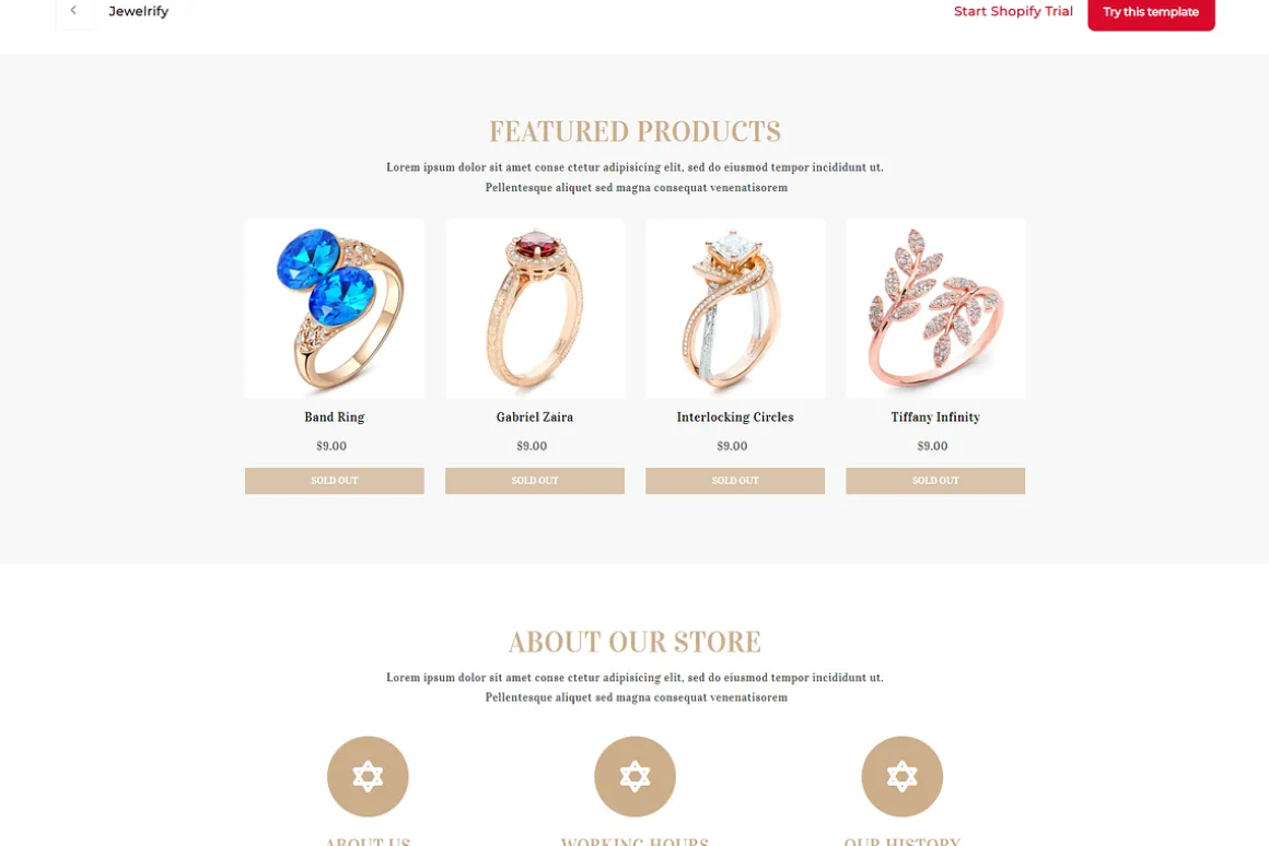 Jewelrify Store Shopify Template