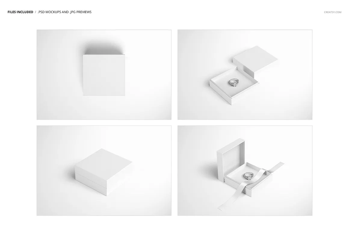 Jewelry Box Mockup Set