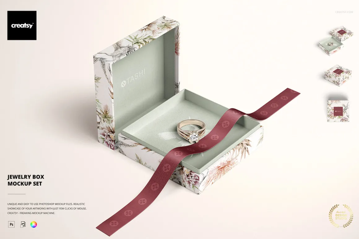 Jewelry Box Mockup Set