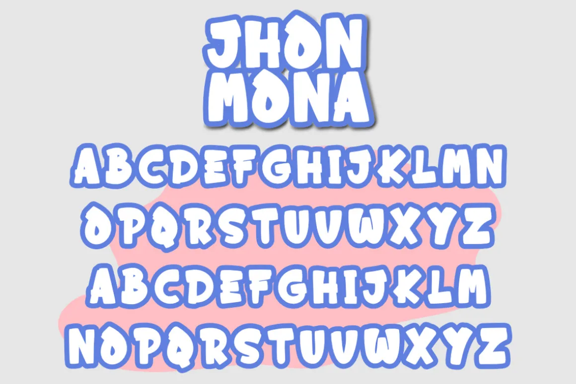 Jhon Mona – Playful Display Font