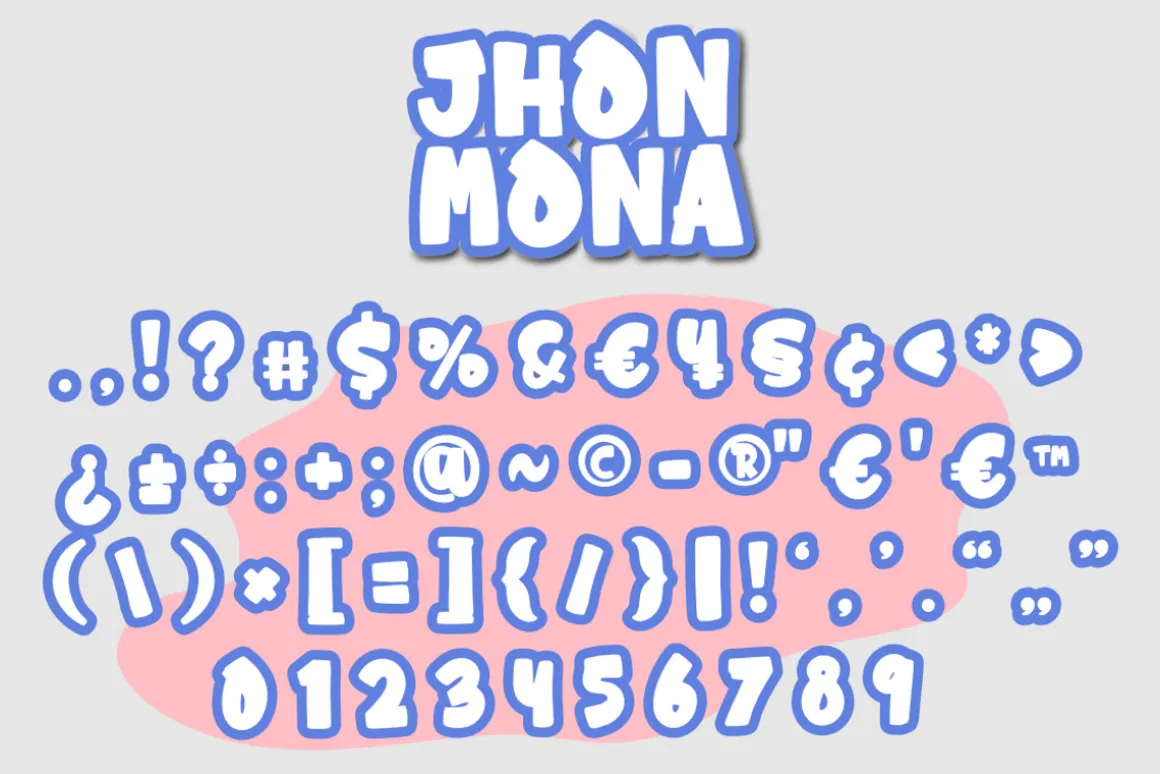 Jhon Mona – Playful Display Font