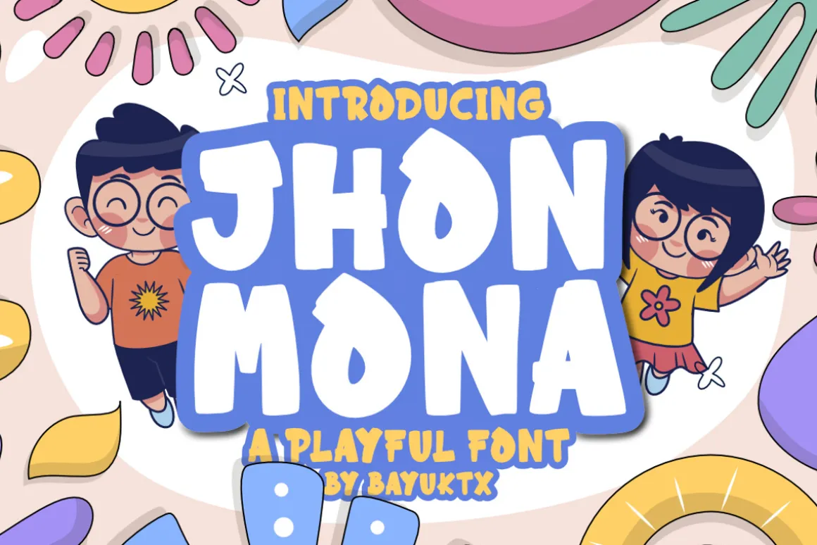 Jhon Mona – Playful Display Font