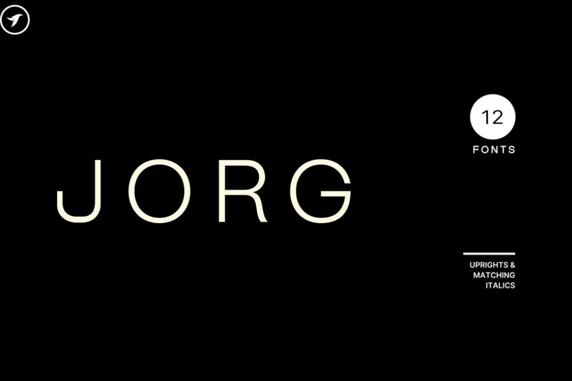 JORG - Minimal Display Font Family