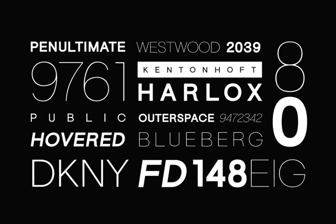 JORG - Minimal Display Font Family