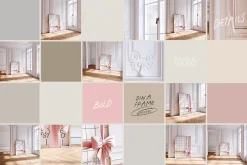 JOUR D'ÉTE BOW coquette frame mockup