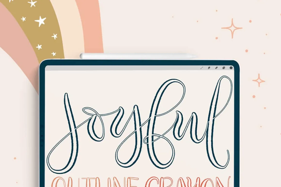 Joyful Procreate Brush Calligraphy
