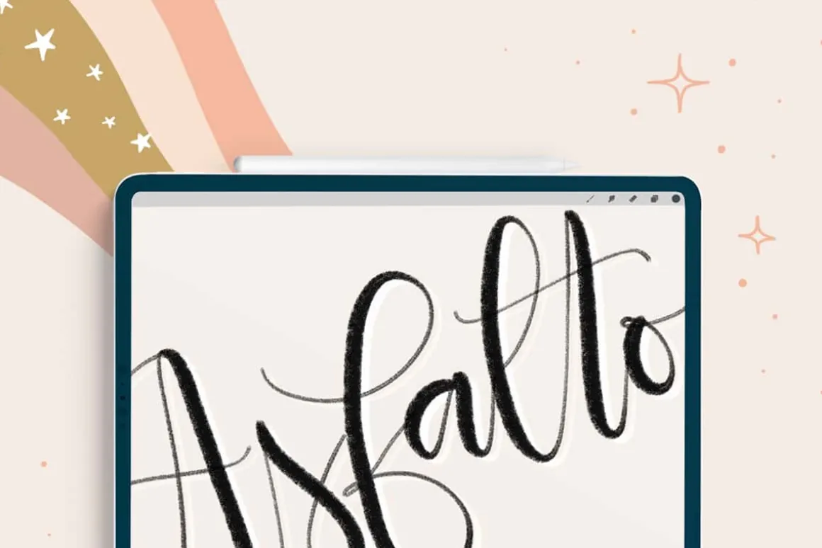 Joyful Procreate Brush Calligraphy
