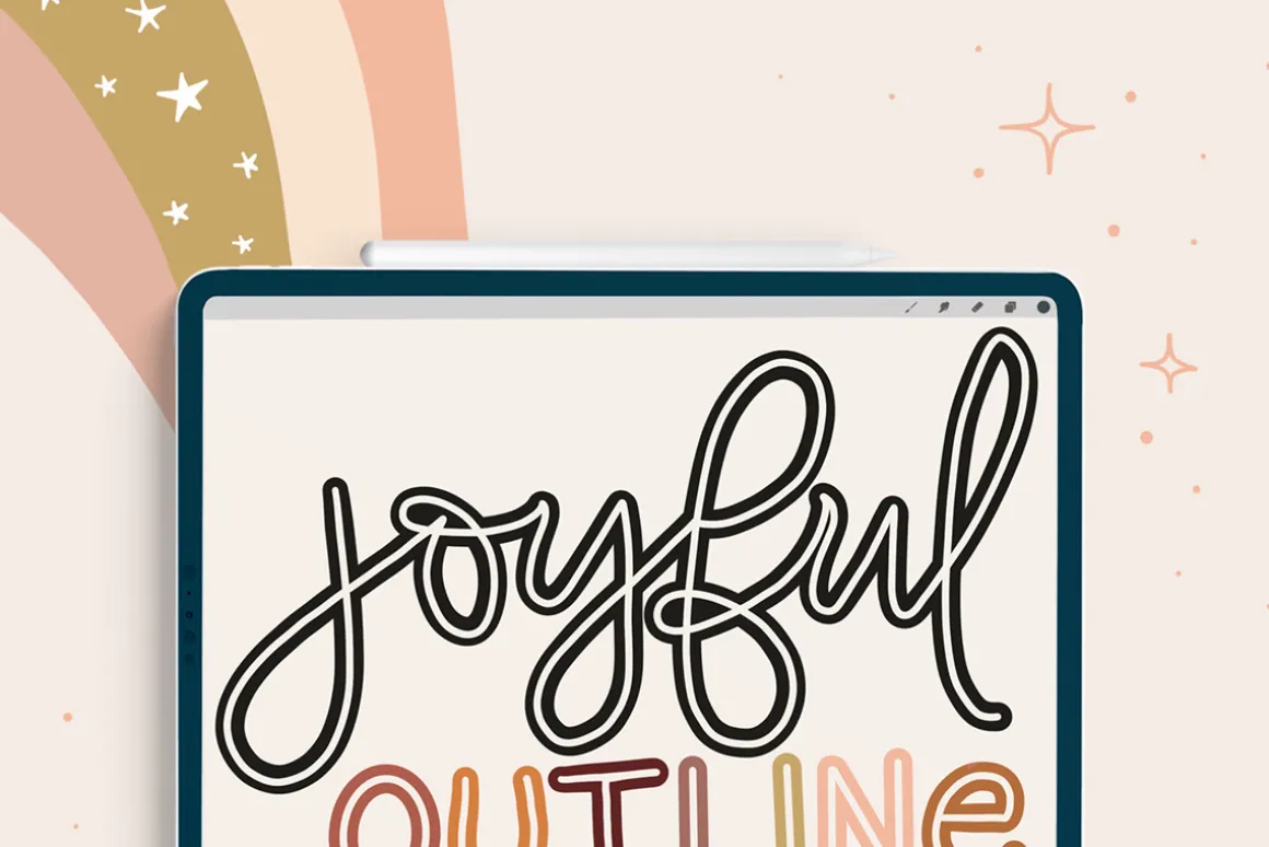 Joyful Procreate Brush Calligraphy
