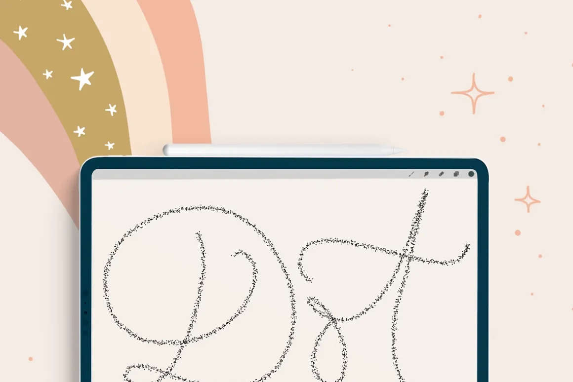 Joyful Procreate Brush Calligraphy