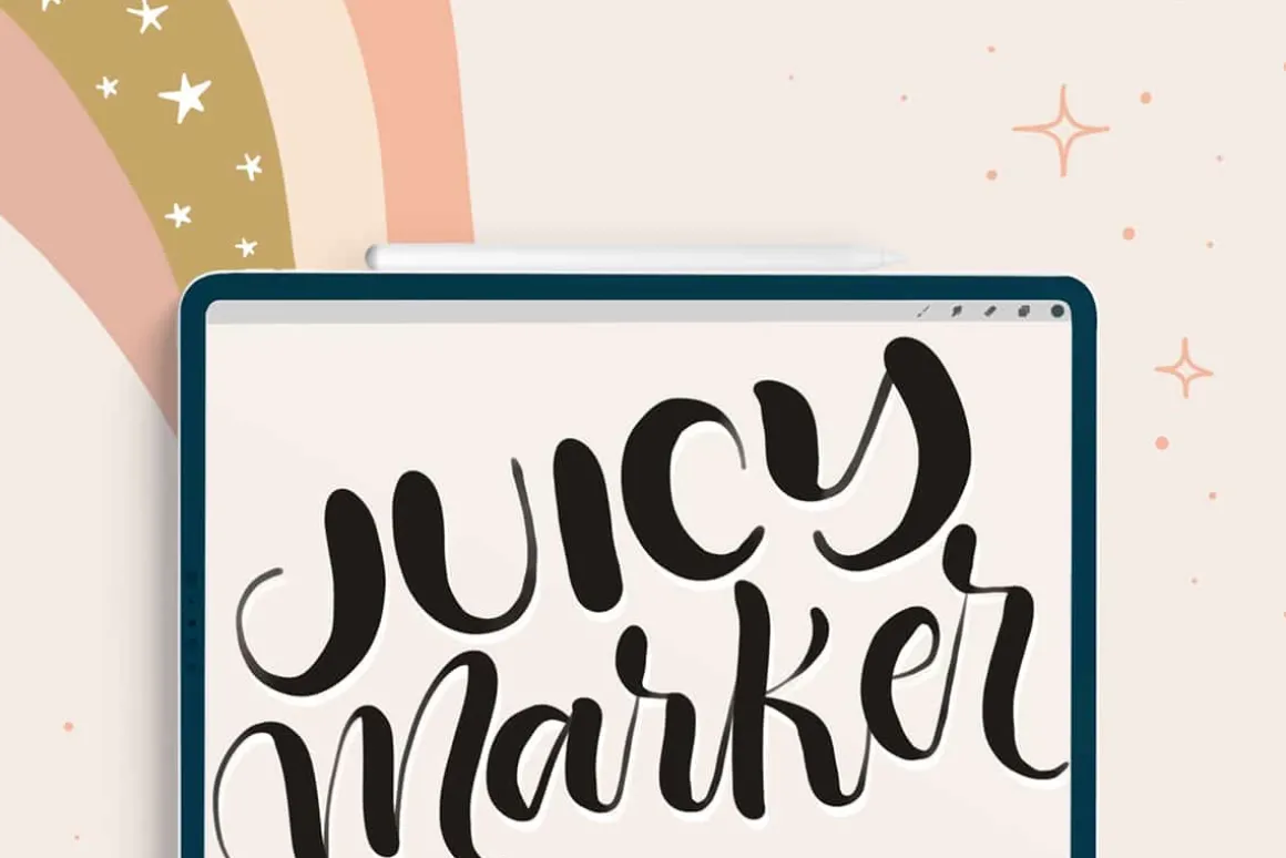 Joyful Procreate Brush Calligraphy