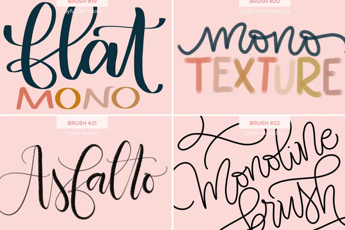 Joyful Procreate Brush Calligraphy