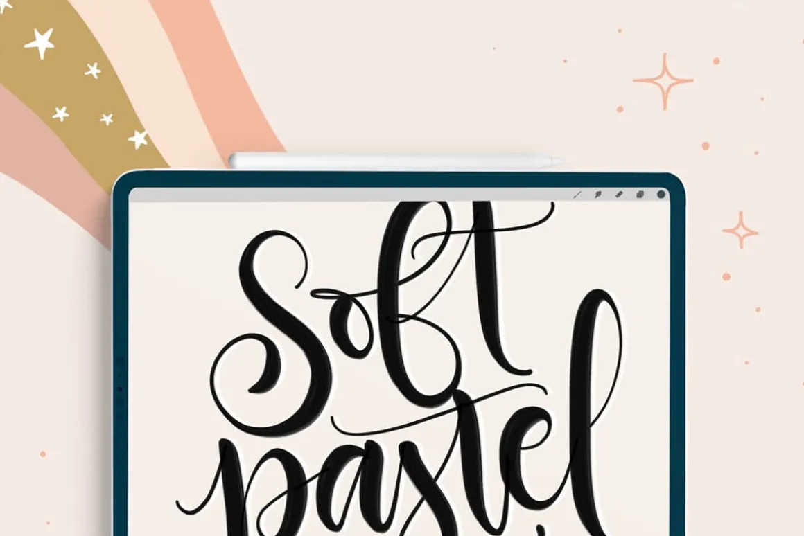 Joyful Procreate Brush Calligraphy